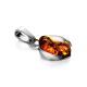 Cognac Amber Pendant In Sterling Silver The Cat's Eye, image , picture 4