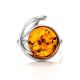 Elegant Amber Ring In Sterling Silver The  Phoenix​ Collection​, Ring Size: 5.5 / 16, image , picture 4