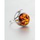 Elegant Amber Ring In Sterling Silver The  Phoenix​ Collection​, Ring Size: 11 / 20.5, image , picture 3