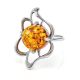 Charming Amber Ring In Sterling Silver The Daisy, Ring Size: 6 / 16.5, image , picture 4