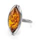 Sterling Silver Ring With Leaf Cut Amber The Ballade, Ring Size: 6 / 16.5, image , picture 4