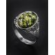 Sterling Silver Ring With Green Amber The Carmen, Ring Size: 9.5 / 19.5, image , picture 2