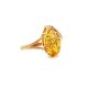 Designer Amber Golden Ring The Spider Web Collection, Ring Size: 7 / 17.5, image 