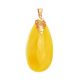 Amber Teardrop Pendant In Gold The Cascade Collection, image 