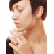 Amazing Amber Ring In Sterling Silver With Crystals The Swan, Ring Size: 12 / 21.5, image , picture 2