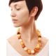 Mindblowing Multicolor Amber Ball Beaded Necklace, image , picture 2