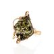 Handcrafted Amber Ring In Gold The Rialto, Ring Size: Adjustable, image , picture 3