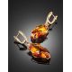 Drop Amber Earrings In Gold The Rialto, image , picture 2