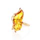 Handcrafted Amber Ring In Gold The Rialto, Ring Size: Adjustable, image , picture 3