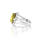 Green Amber Ring In Sterling Silver The Violet, Ring Size: 11.5 / 21, image , picture 3