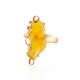 Adjustable Golden Ring With Butterscotch Amber Stone The Rialto, Ring Size: Adjustable, image , picture 3