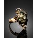 One Size Amber Ring In Gold The Rialto, Ring Size: Adjustable, image , picture 2