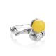 Honey Amber Ring In Sterling Silver The Kalina, Ring Size: 13 / 22, image , picture 4