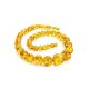Bold Lemon Amber Ball Beaded Necklace, image , picture 3