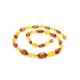 Multicolor Twisted Cut Amber Necklace, image , picture 3