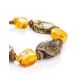 Raw Amber Bracelet With Brass Beads The Indonesia, image , picture 3
