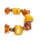 Multicolor Amber Bracelet With Brass Beads The Indonesia, image , picture 3