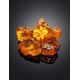 Bold Cognac Amber Brooch The Volcano, image , picture 2