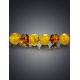 Honey And Cognac Amber Beaded Necklace, image , picture 3