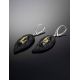 Dark Leather Amber Earrings The Nefertiti, image , picture 2