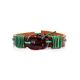 Brown Leather Tie Bracelet With Cognac Amber The Copacabana, image , picture 3