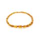 Olive Cut Amber Beaded Necklace, image , picture 3