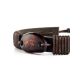 Dark Leather Tie Bracelet With Cognac Amber The Copacabana, image , picture 4
