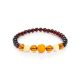 Multicolor Amber Ball Beaded Bracelet, image 