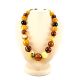 Mindblowing Multicolor Amber Ball Beaded Necklace, image 