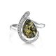 Green Amber Ring in Sterling Silver The Acapulco, Ring Size: 9.5 / 19.5, image , picture 3