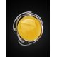 Handcrafted Amber Brooch In Sterling Silver The Rialto, image , picture 3
