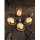 Gorgeous Gold-Plated Ring With Drop Cut Mammoth Tusk The Era, Ring Size: Adjustable, image , picture 4