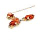Cognac Amber Necklace In Gold-Plated Silver With Cultured Pearls The Triumph, image , picture 6