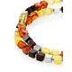 Stylish Multicolor Amber Square Beaded Necklace The Sugar, image , picture 5