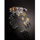 Multicolor Amber Bracelet In Sterling Silver The Bee, image , picture 2