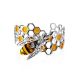 Multicolor Amber Bracelet In Sterling Silver The Bee, image , picture 3