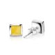 Honey Amber Earrings In Sterling Silver The London, image , picture 3