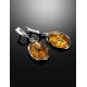 Drop Amber Earrings In Sterling Silver The Vivaldi, image , picture 2