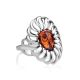Elegant Cognac Amber Ring In Sterling Silver The Sevilla, Ring Size: 8.5 / 18.5, image , picture 6
