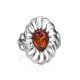 Elegant Cognac Amber Ring In Sterling Silver The Sevilla, Ring Size: 12 / 21.5, image , picture 4