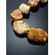 Raw Amber Beaded Necklace The Indonesia, image , picture 2