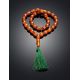 Islamic 33 Olive Cut Cognac Amber Prayer Beads, image , picture 2