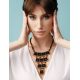 Handcrafted Cherry Amber Necklace With Glass Beads The Fable, image , picture 4