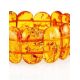 Cognac Amber Flat Beaded Bracelet, image , picture 3