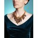 Multicolor Amber Necklace With Brown Beads The Fable, image , picture 5