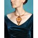 Handcrafted Lemon Amber Necklace With Beads The Fable, image , picture 5