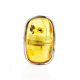 One Size Amber Ring In Sterling Silver With Inclusions The Clio, Ring Size: Adjustable, image , picture 4