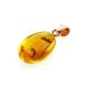 Amber Pendant In Gold With Inclusion The Clio, image , picture 5