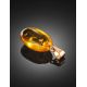 Amber Pendant In Gold With Inclusion The Clio, image , picture 3