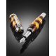 Handmade Birch Wood Fountain Pen With Honey Amber The Indonesia, image , picture 2